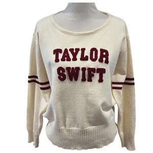Taylor Swift Red Collegiate Letterman’s Knit Felted Sweater Large